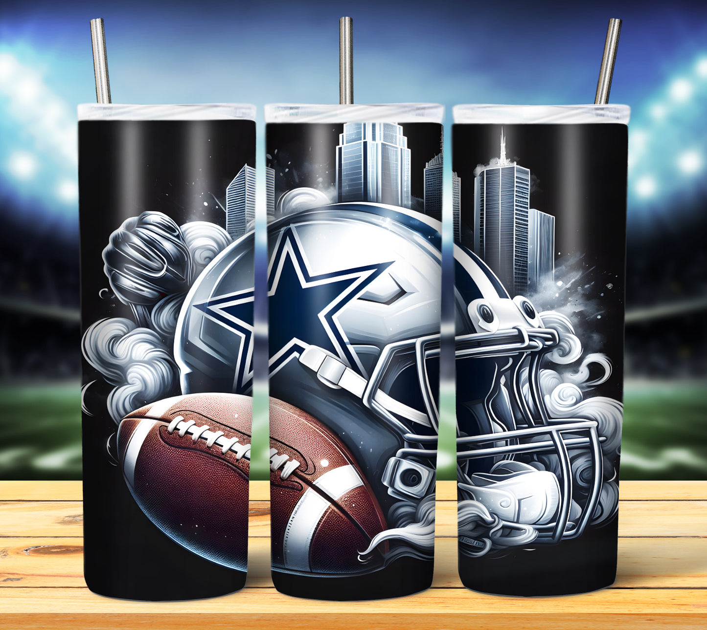 Smoke City Football 20oz Sublimation Tumbler Image