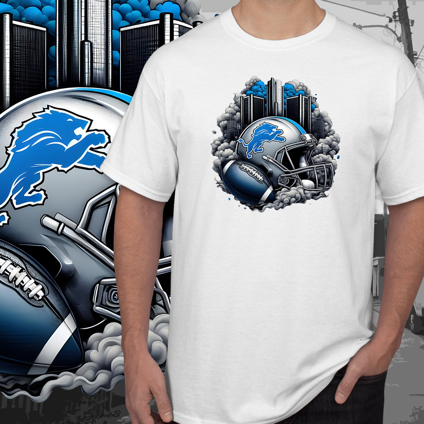 Smoke City Football Sublimation/DTF T-Shirt Images