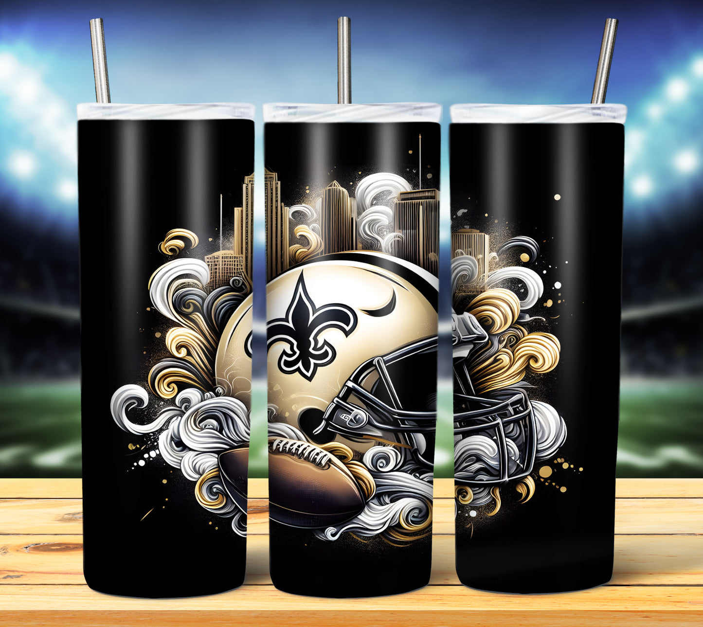 Smoke City Football 20oz Sublimation Tumbler Image