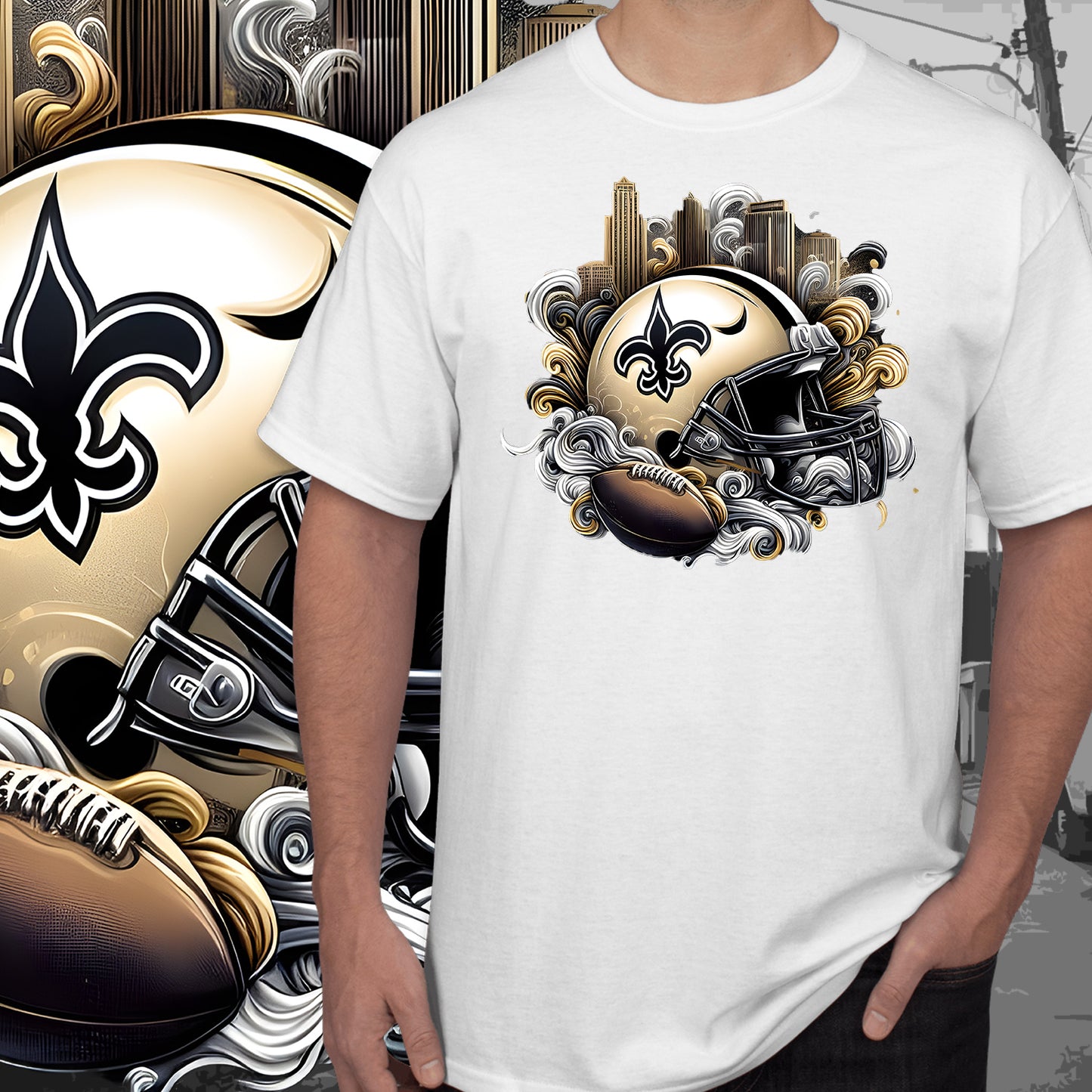 Smoke City Football Sublimation/DTF T-Shirt Images