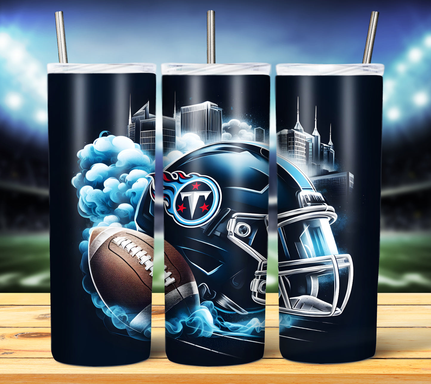 Smoke City Football 20oz Sublimation Tumbler Image