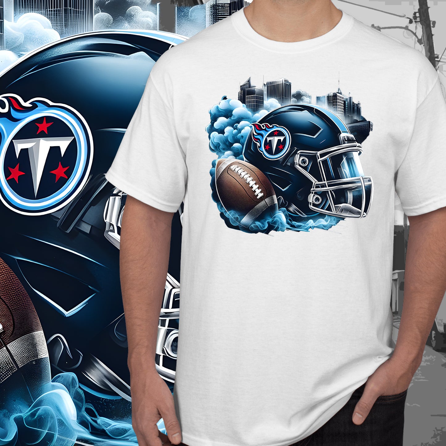 Smoke City Football Sublimation/DTF T-Shirt Images