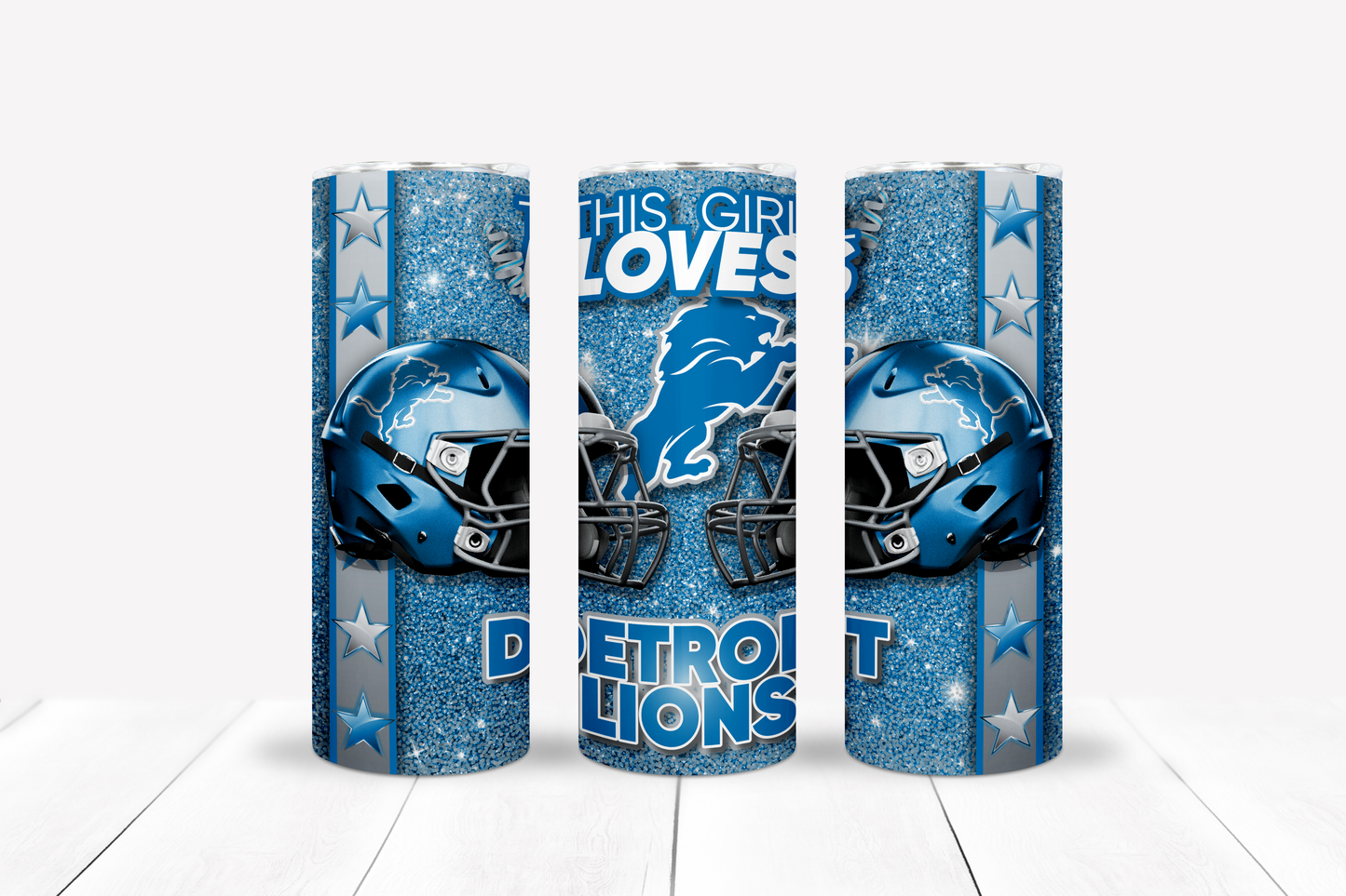 Girl Loves Football 20oz Sublimation Tumbler Image