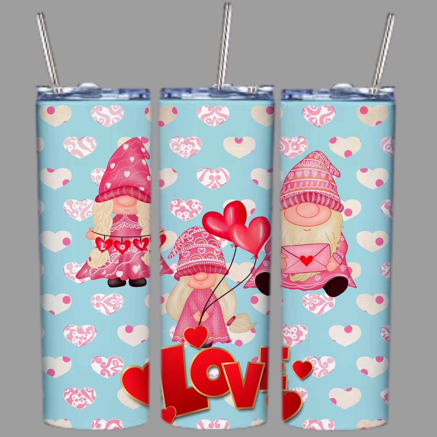 Cute Valentines Sublimation 20oz Tumbler Images Bundle