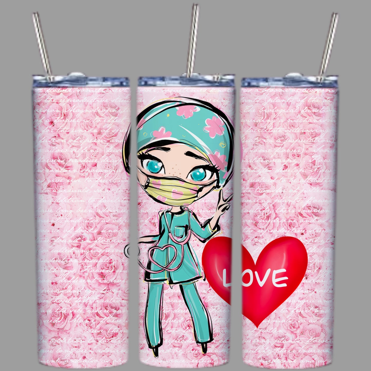 Cute Valentines Sublimation 20oz Tumbler Images Bundle