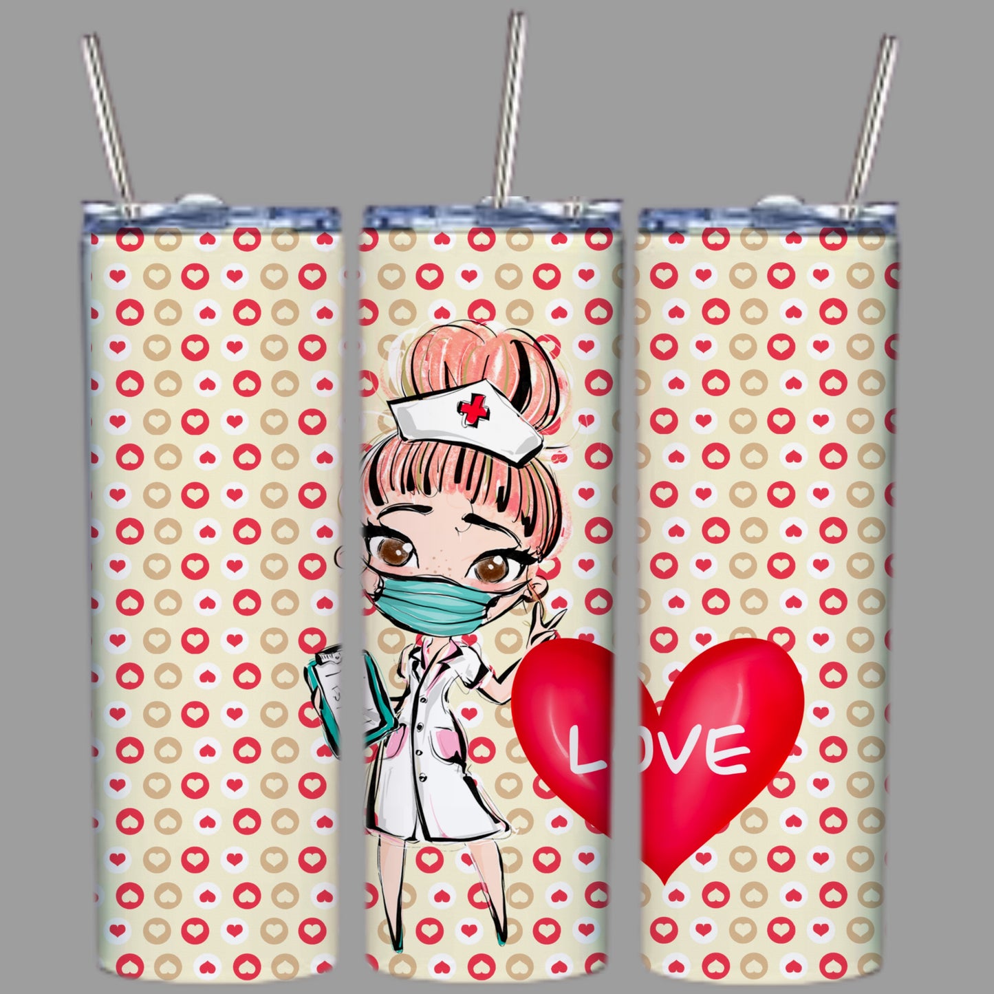 Cute Valentines Sublimation 20oz Tumbler Images Bundle