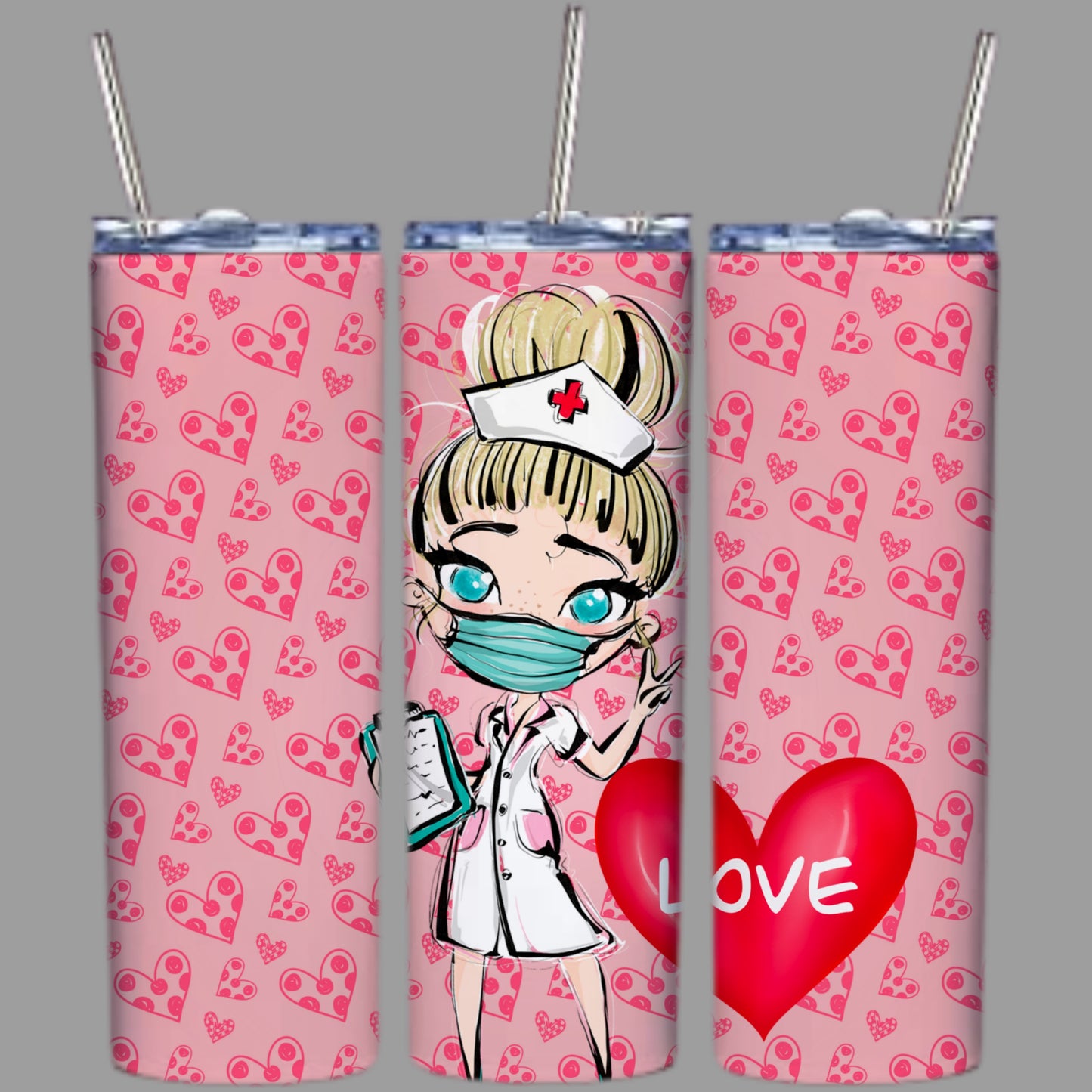 Cute Valentines Sublimation 20oz Tumbler Images Bundle