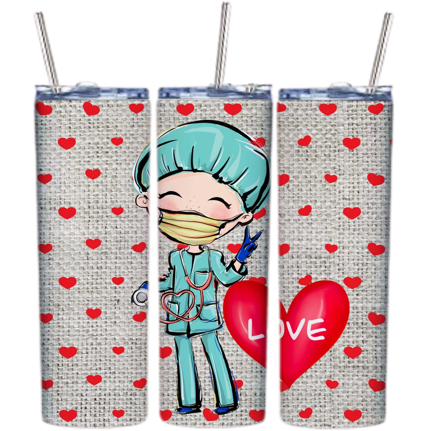 Cute Valentines Sublimation 20oz Tumbler Images Bundle