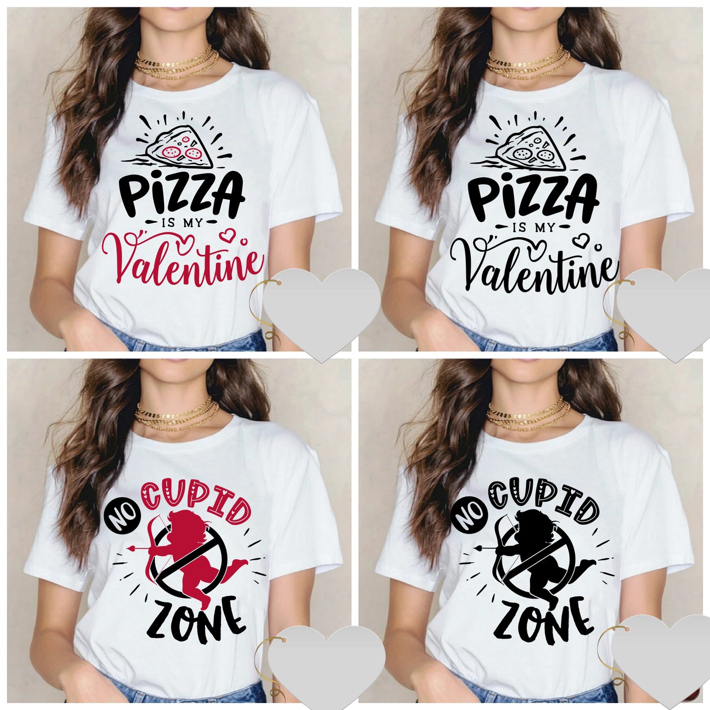 Cute Valentine Sublimation/DTF T-Shirt Images Bundle