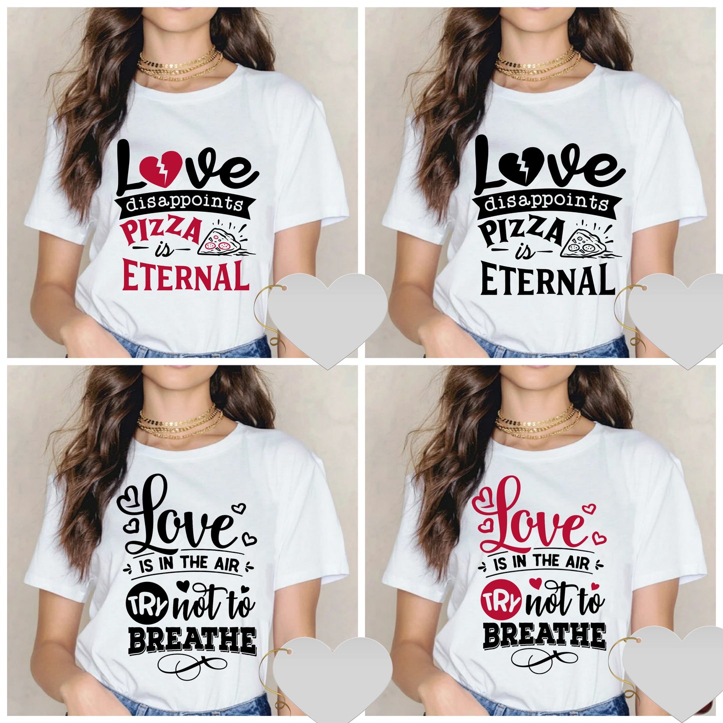 Cute Valentine Sublimation/DTF T-Shirt Images Bundle