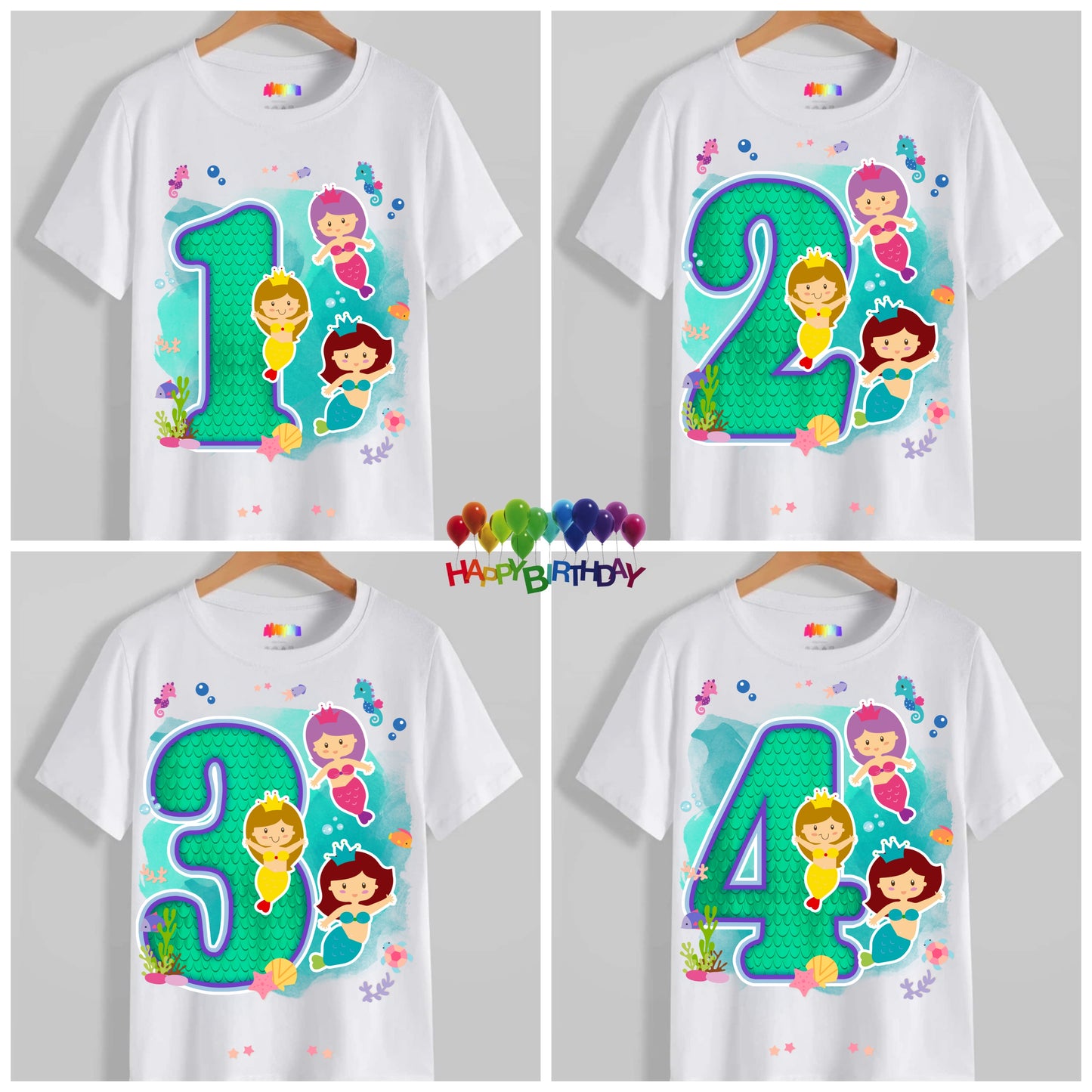 Kids Birthday T-shirt Images DTF/Sublimation Bundle