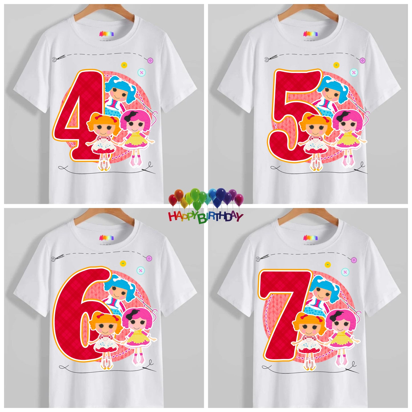 Kids Birthday T-shirt Images DTF/Sublimation Bundle