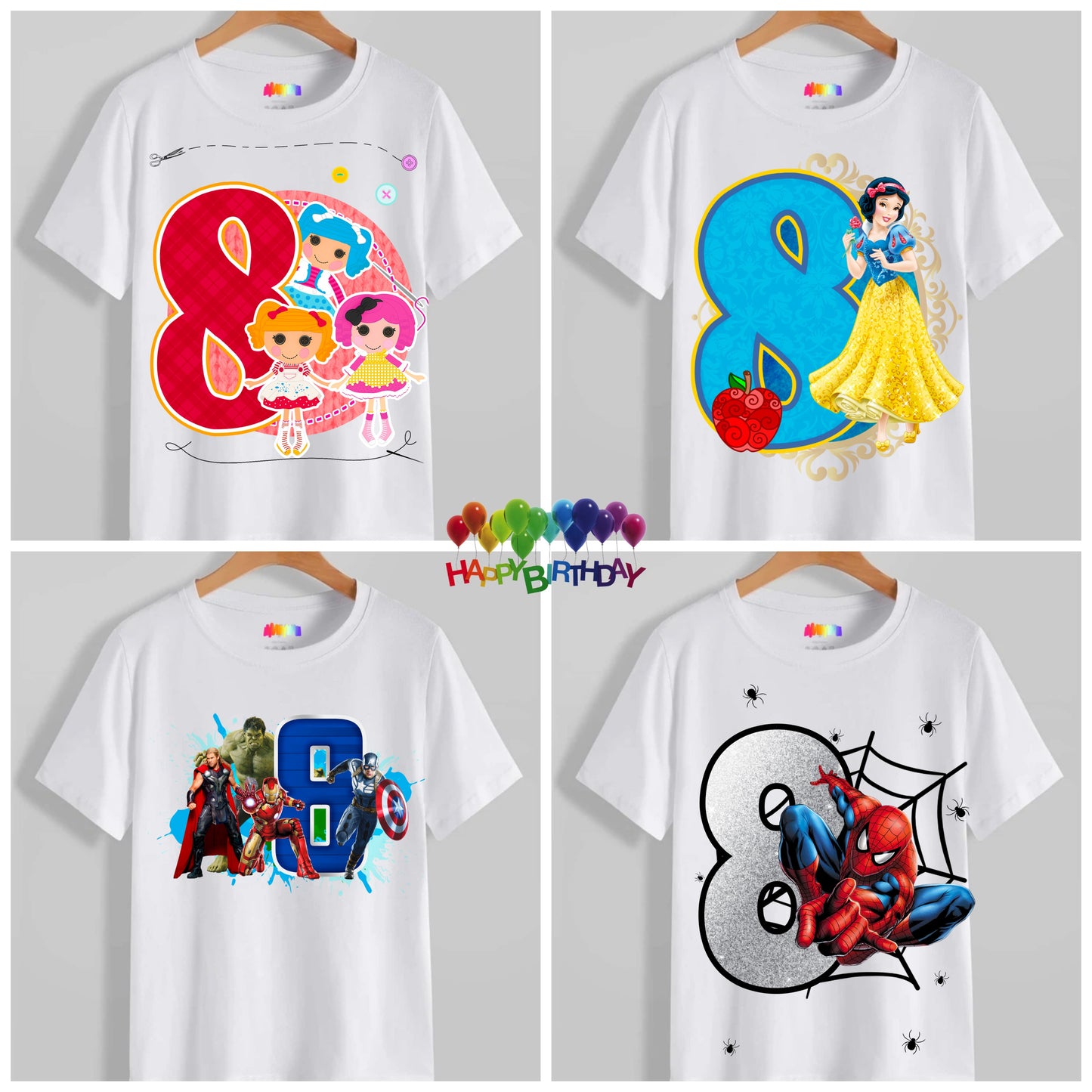 Kids Birthday T-shirt Images DTF/Sublimation Bundle