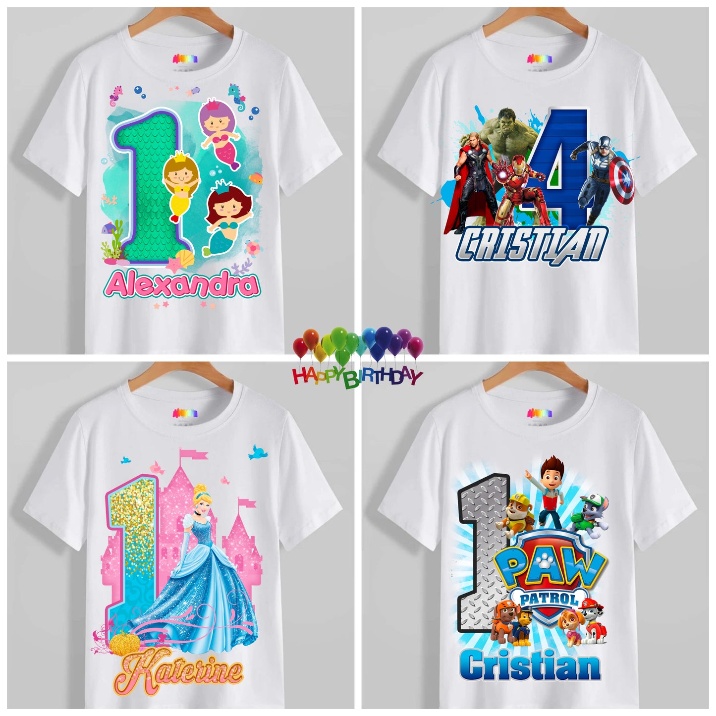 Kids Birthday T-shirt Images DTF/Sublimation Bundle