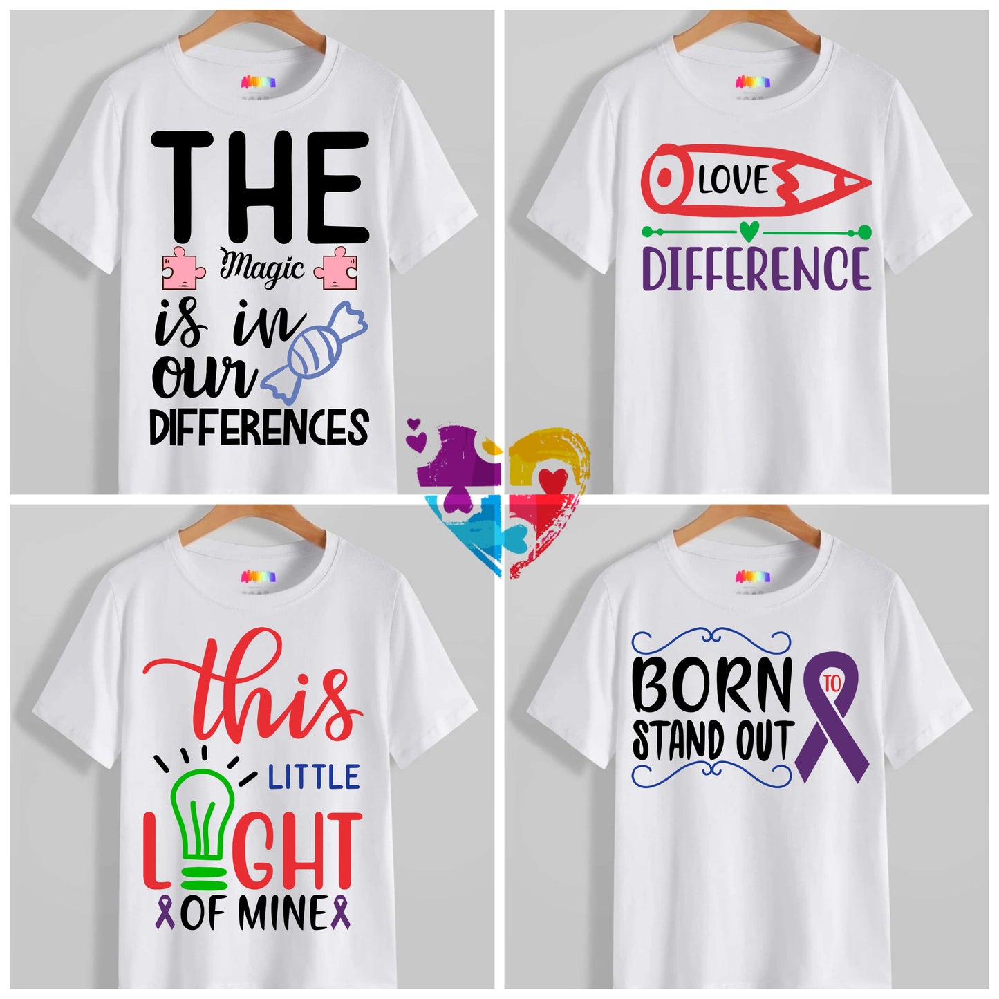 Autism T-shirt Images DTF/Sublimation Bundle