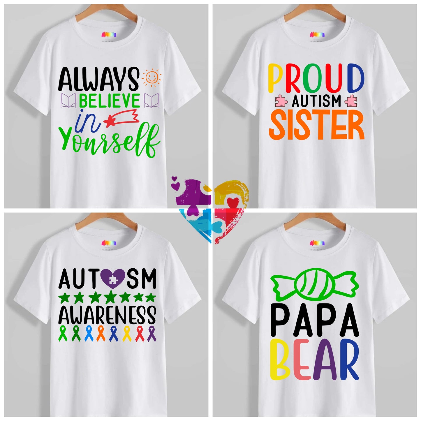 Autism T-shirt Images DTF/Sublimation Bundle