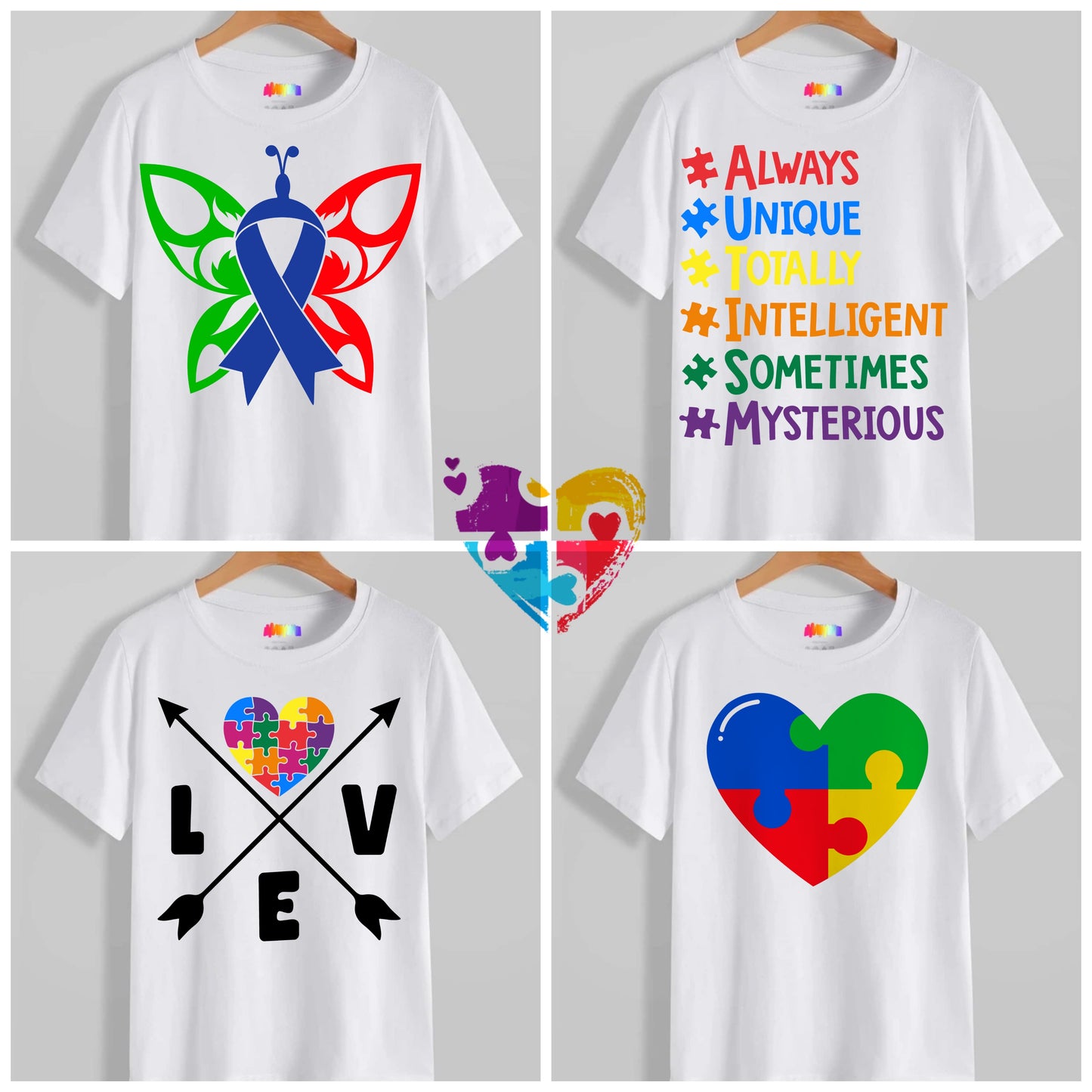 Autism T-shirt Images DTF/Sublimation Bundle