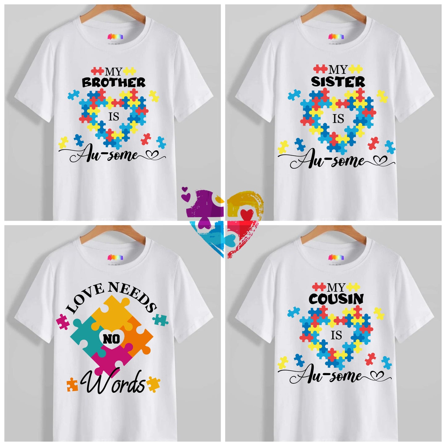 Autism Sublimation/DTF T-Shirt Images Bundle