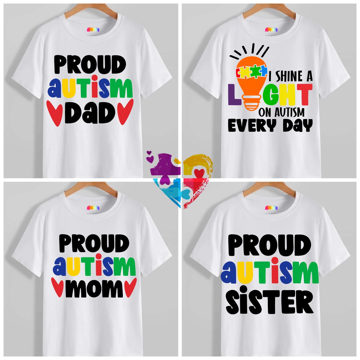 Autism Sublimation/DTF T-Shirt Images Bundle