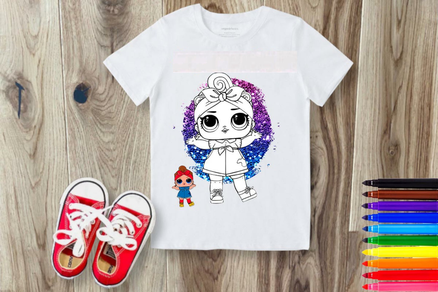 Coloring Cartoon Sublimation/DTF T-Shirt Images Bundle