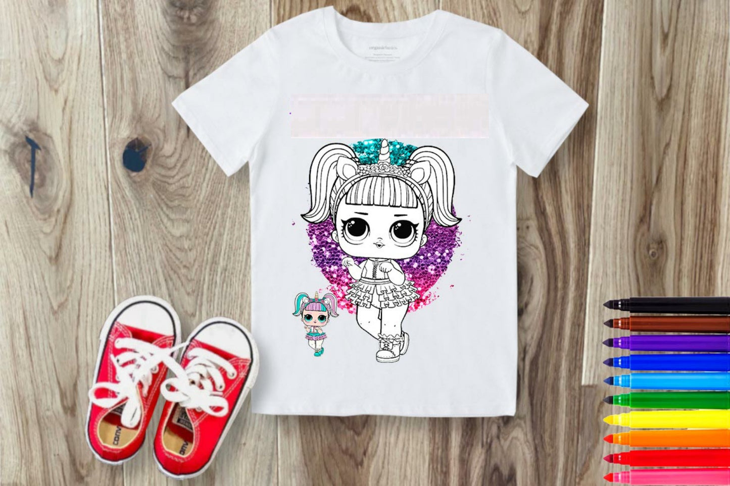 Coloring Cartoon Sublimation/DTF T-Shirt Images Bundle