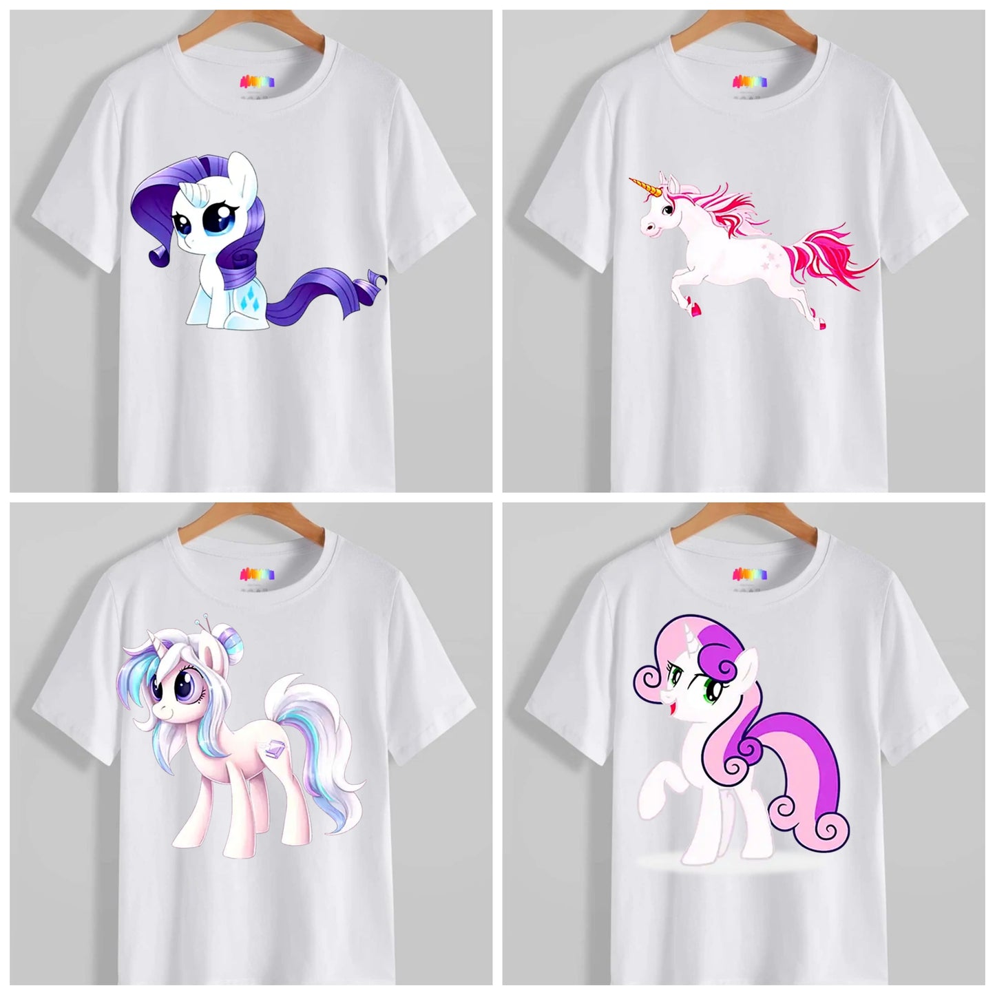 Cute Unicorn Sublimation/DTF T-Shirt Images Bundle