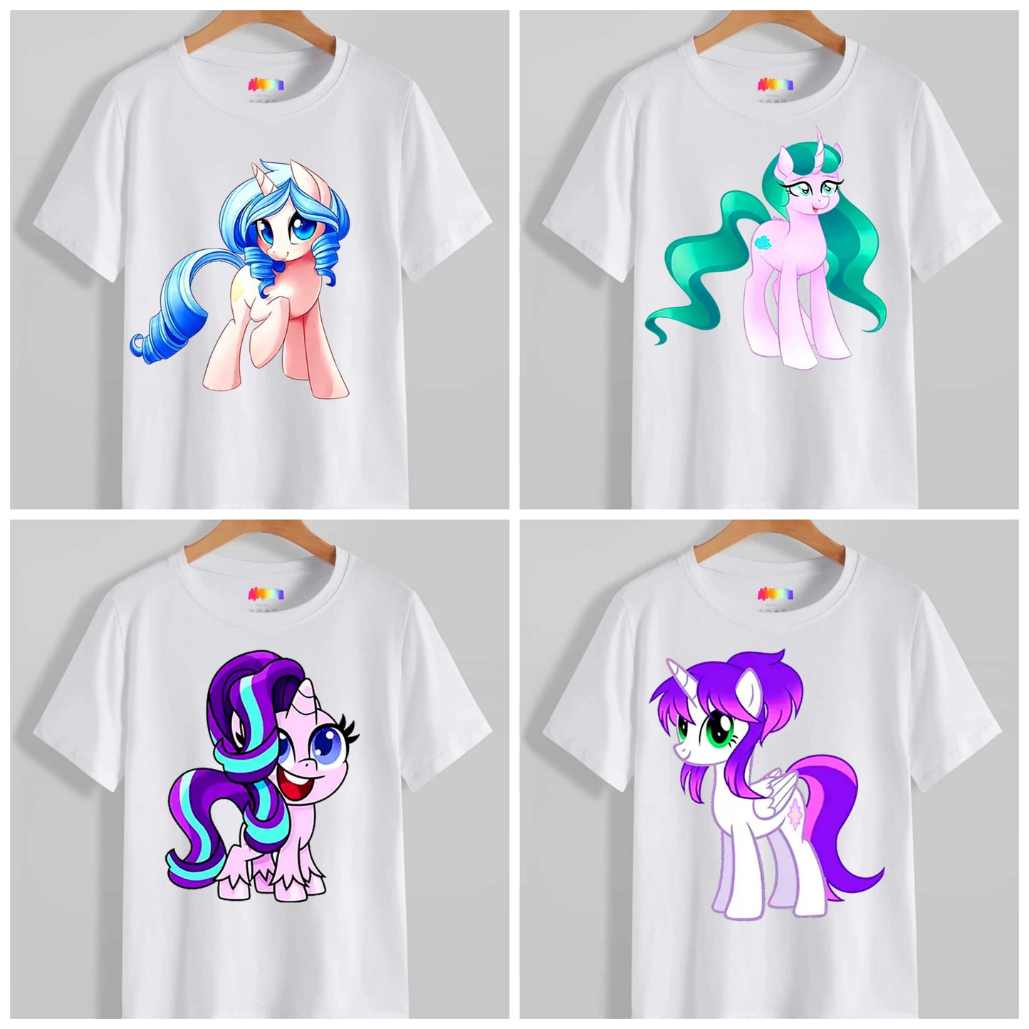 Cute Unicorn Sublimation/DTF T-Shirt Images Bundle