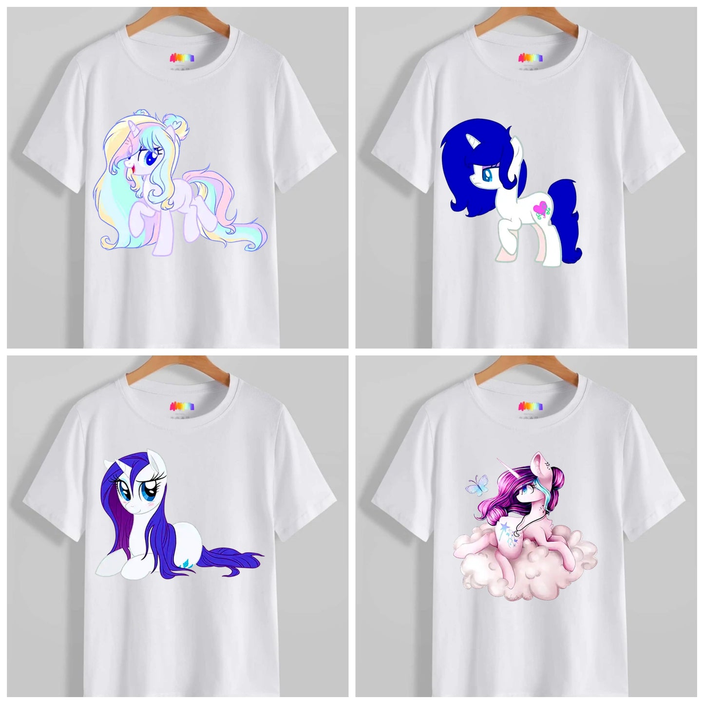 Cute Unicorn Sublimation/DTF T-Shirt Images Bundle