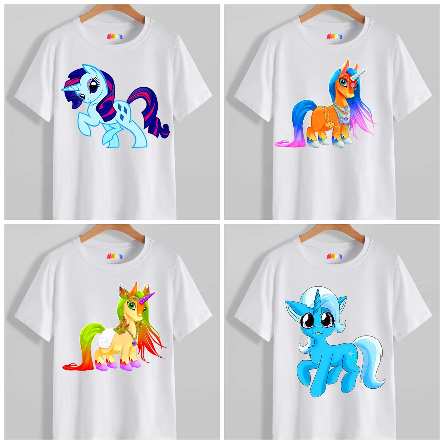 Cute Unicorn Sublimation/DTF T-Shirt Images Bundle