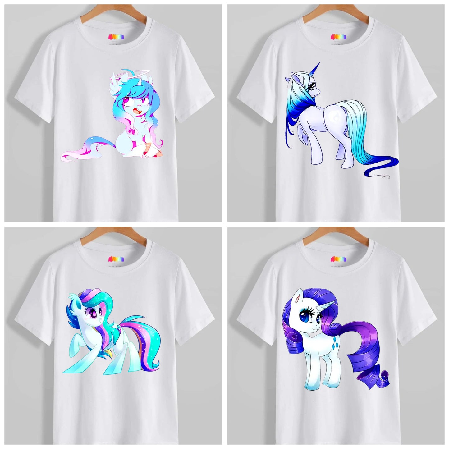 Cute Unicorn Sublimation/DTF T-Shirt Images Bundle