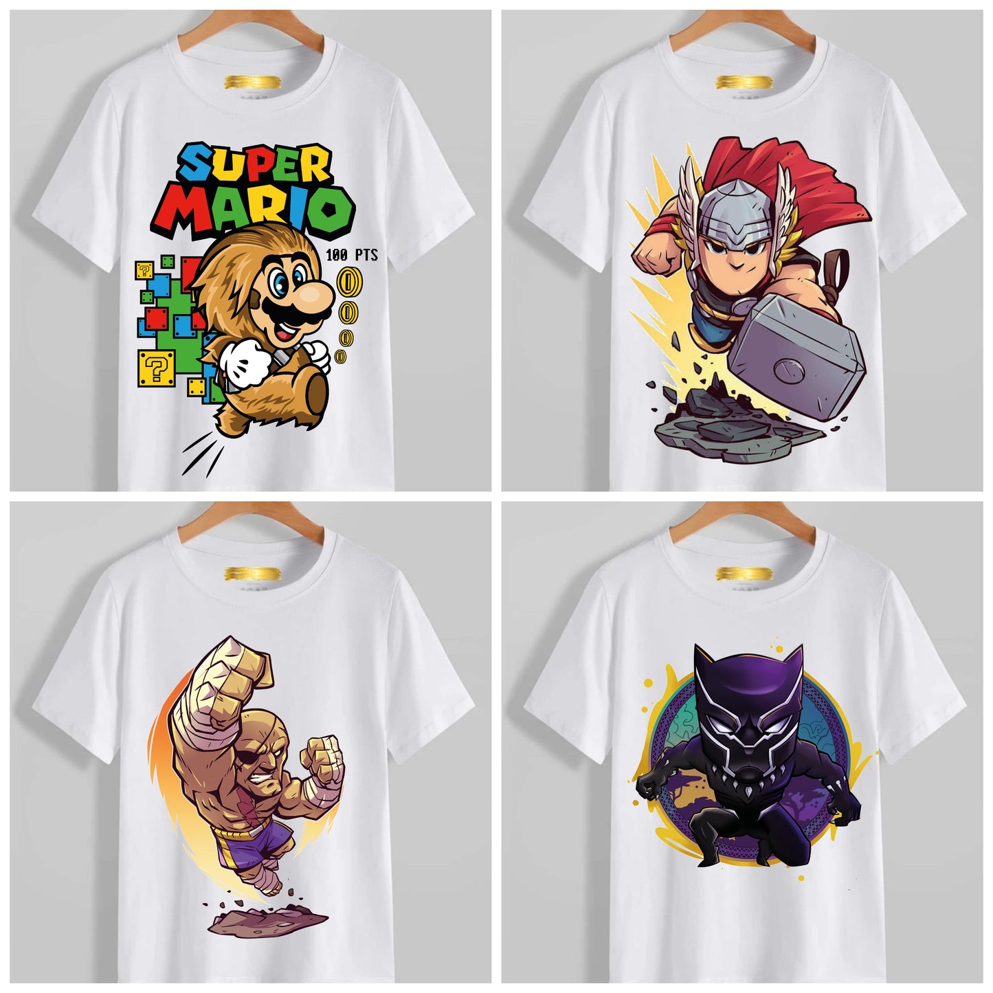 Kids Cartoon Sublimation/DTF T-Shirt Images Bundle