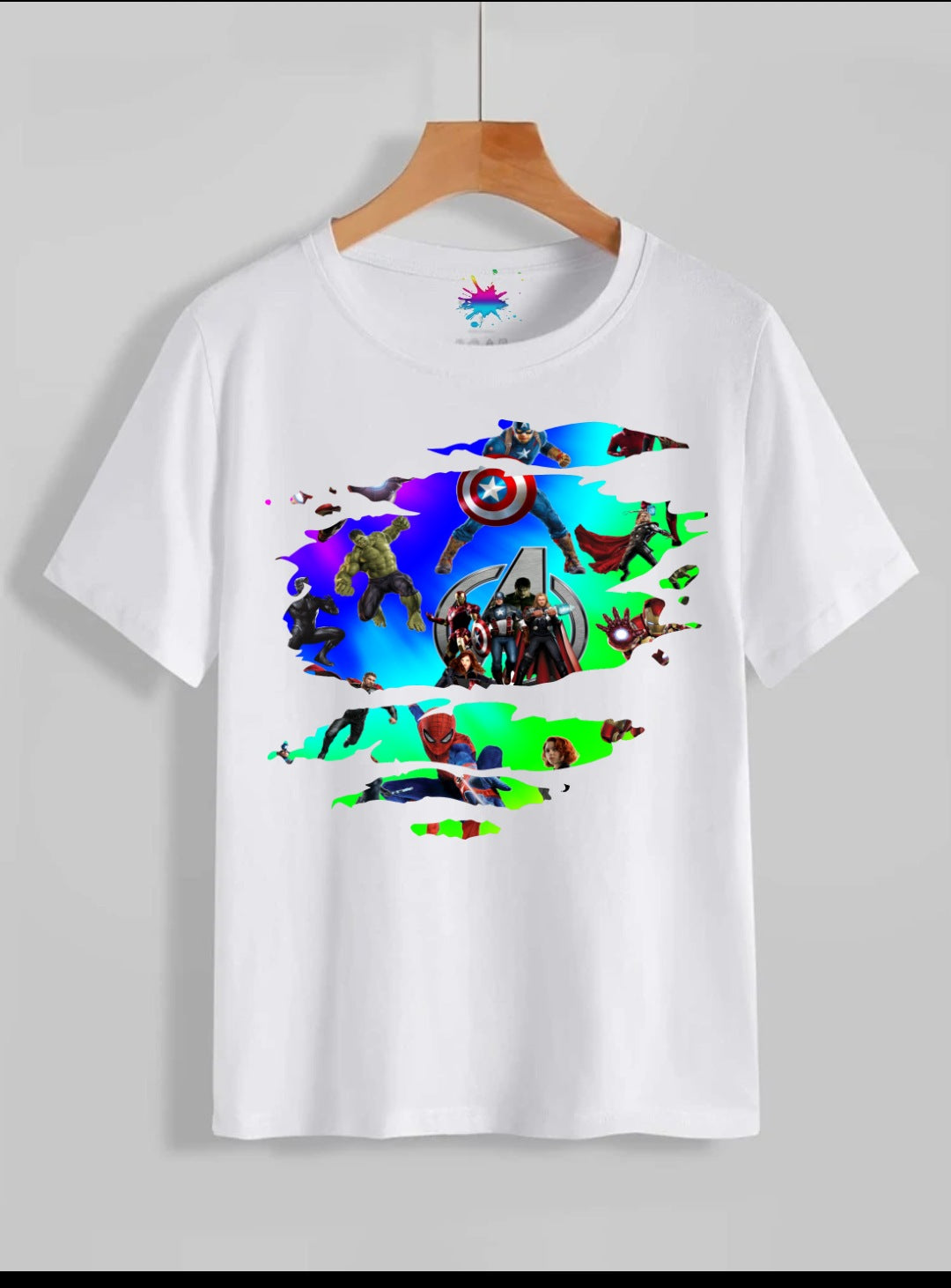 45+ Kids Torn SuperHero Sublimation T-Shirt Images Bundle