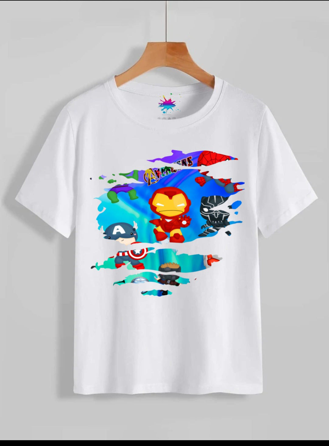 45+ Kids Torn SuperHero Sublimation T-Shirt Images Bundle