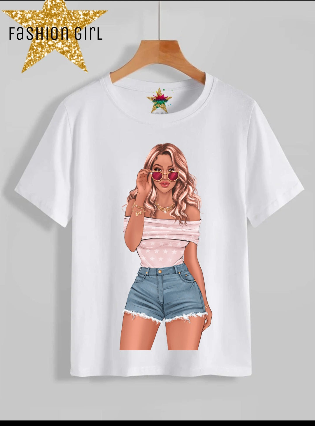 Fashion Girl Sublimation/DTF T-Shirt Images Bundle