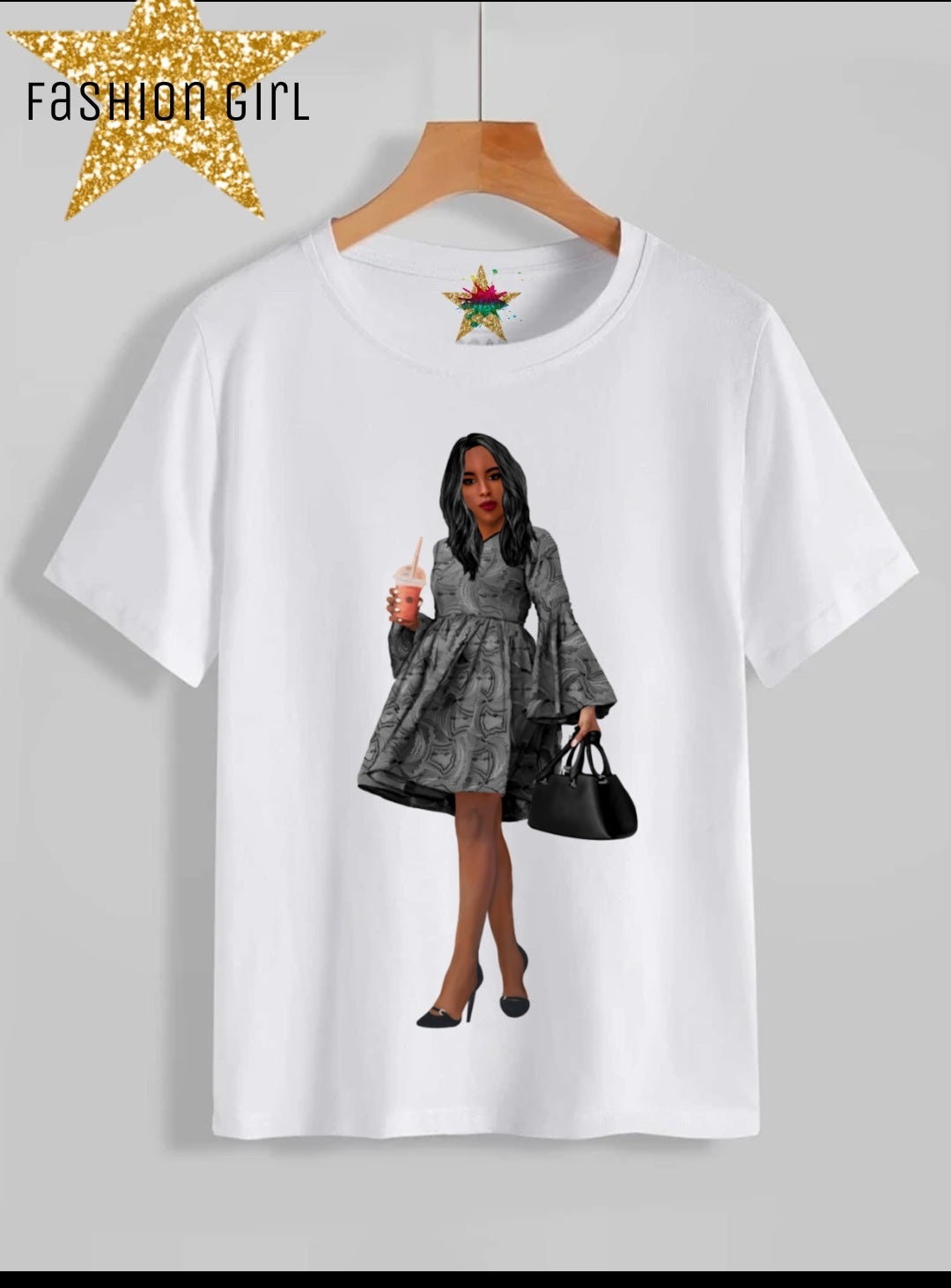 Fashion Girl Sublimation/DTF T-Shirt Images Bundle