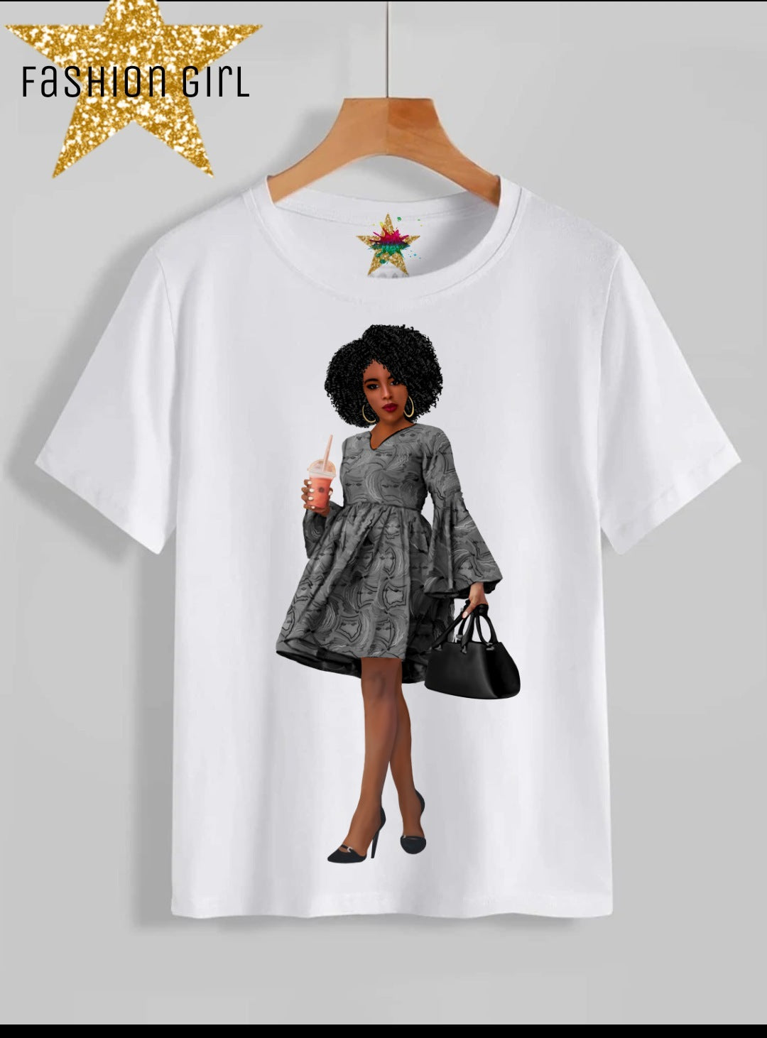 Fashion Girl Sublimation/DTF T-Shirt Images Bundle