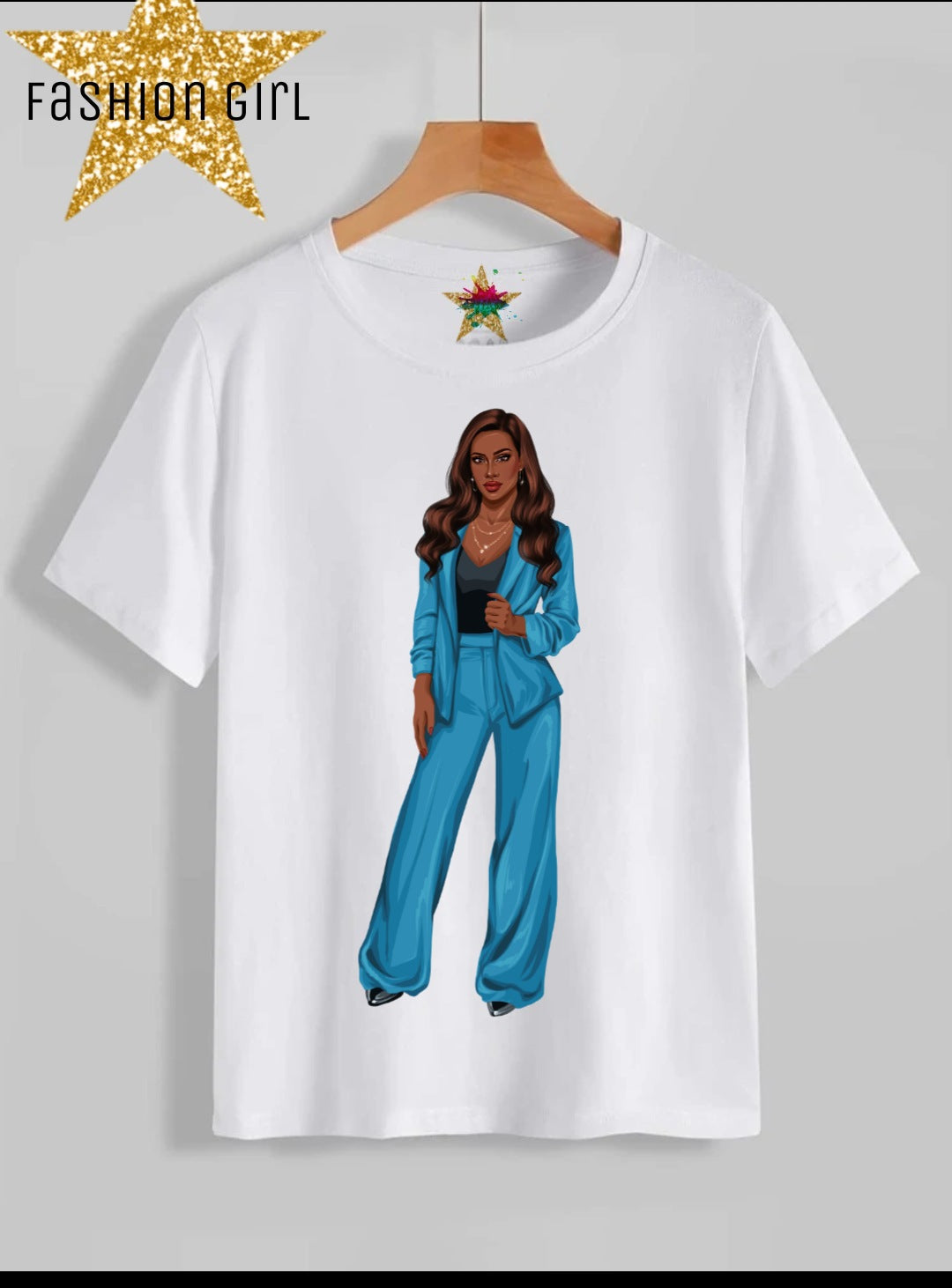 Fashion Girl Sublimation/DTF T-Shirt Images Bundle