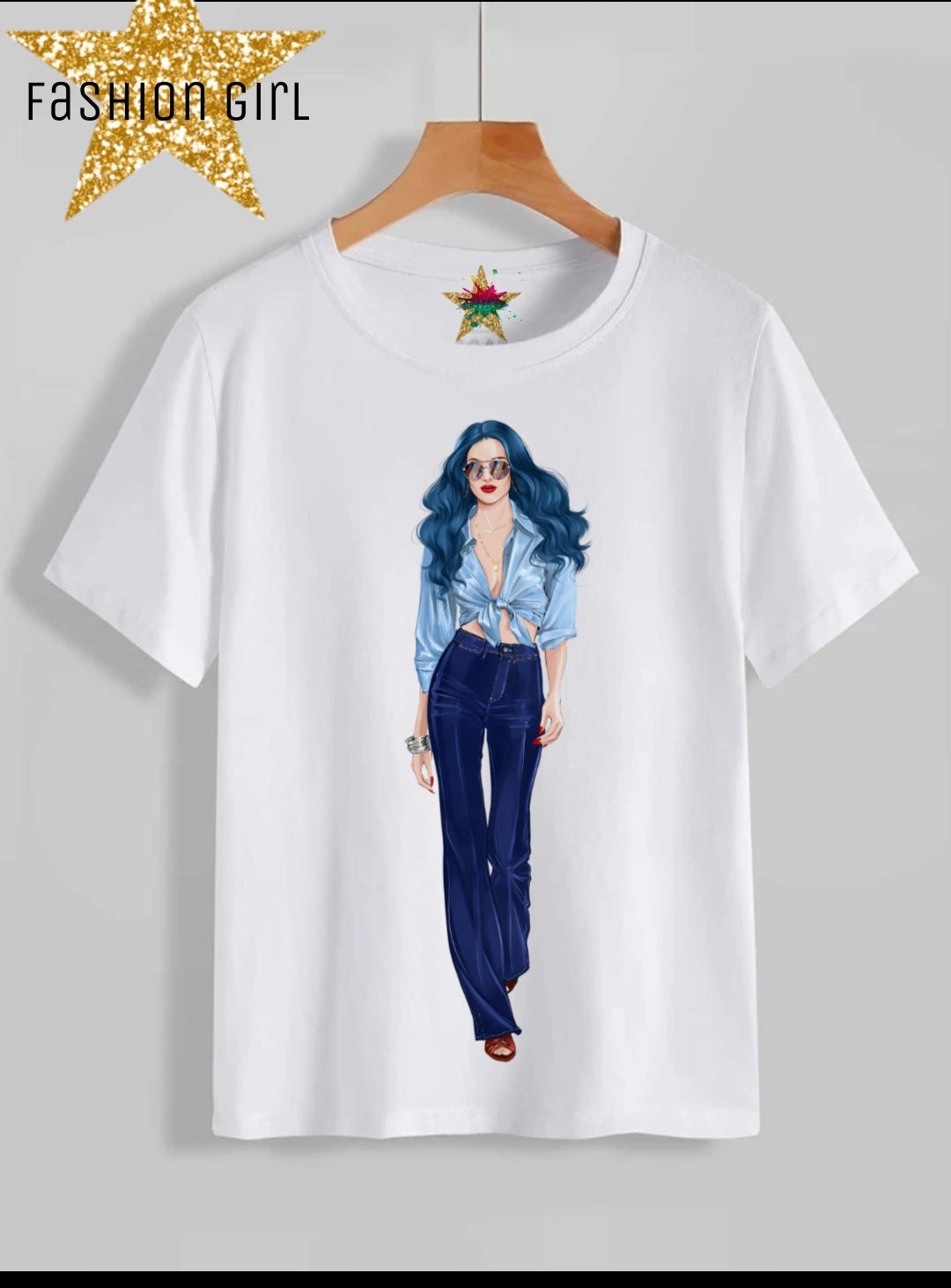 Fashion Girl Sublimation/DTF T-Shirt Images Bundle