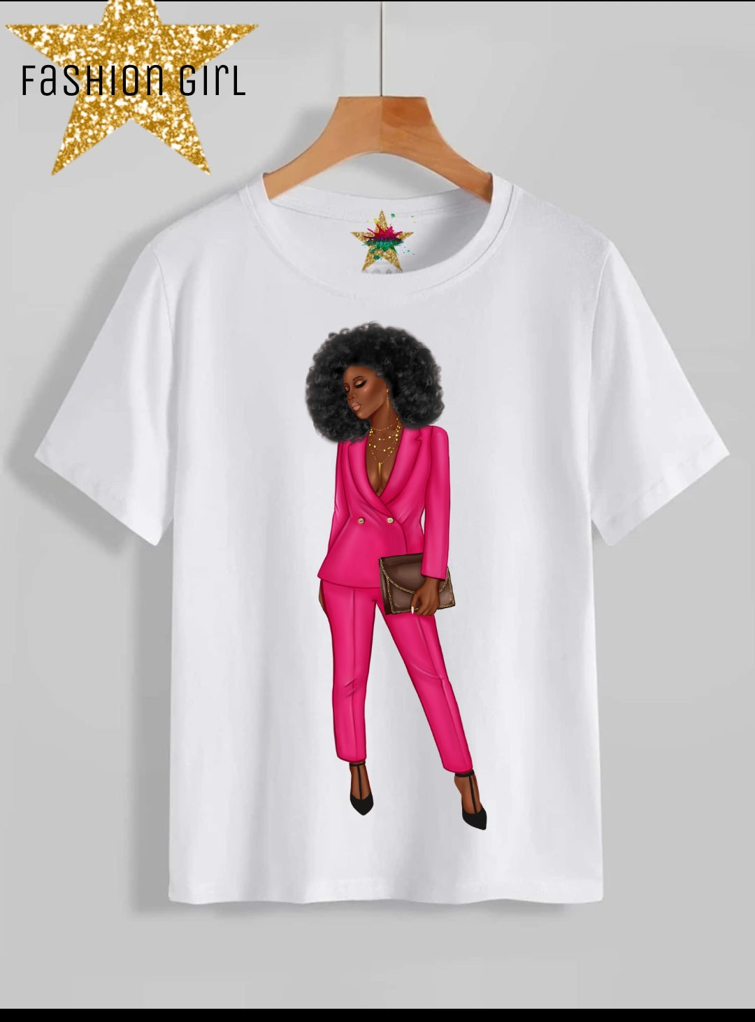 Fashion Girl Sublimation/DTF T-Shirt Images Bundle