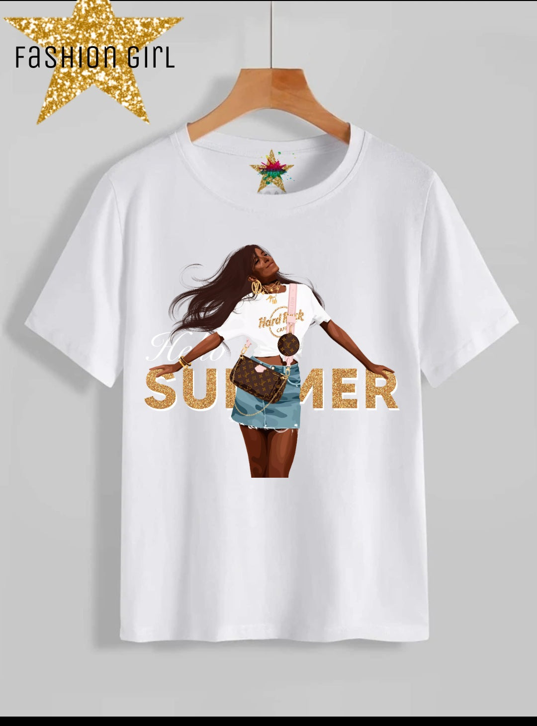 Fashion Girl Sublimation/DTF T-Shirt Images Bundle