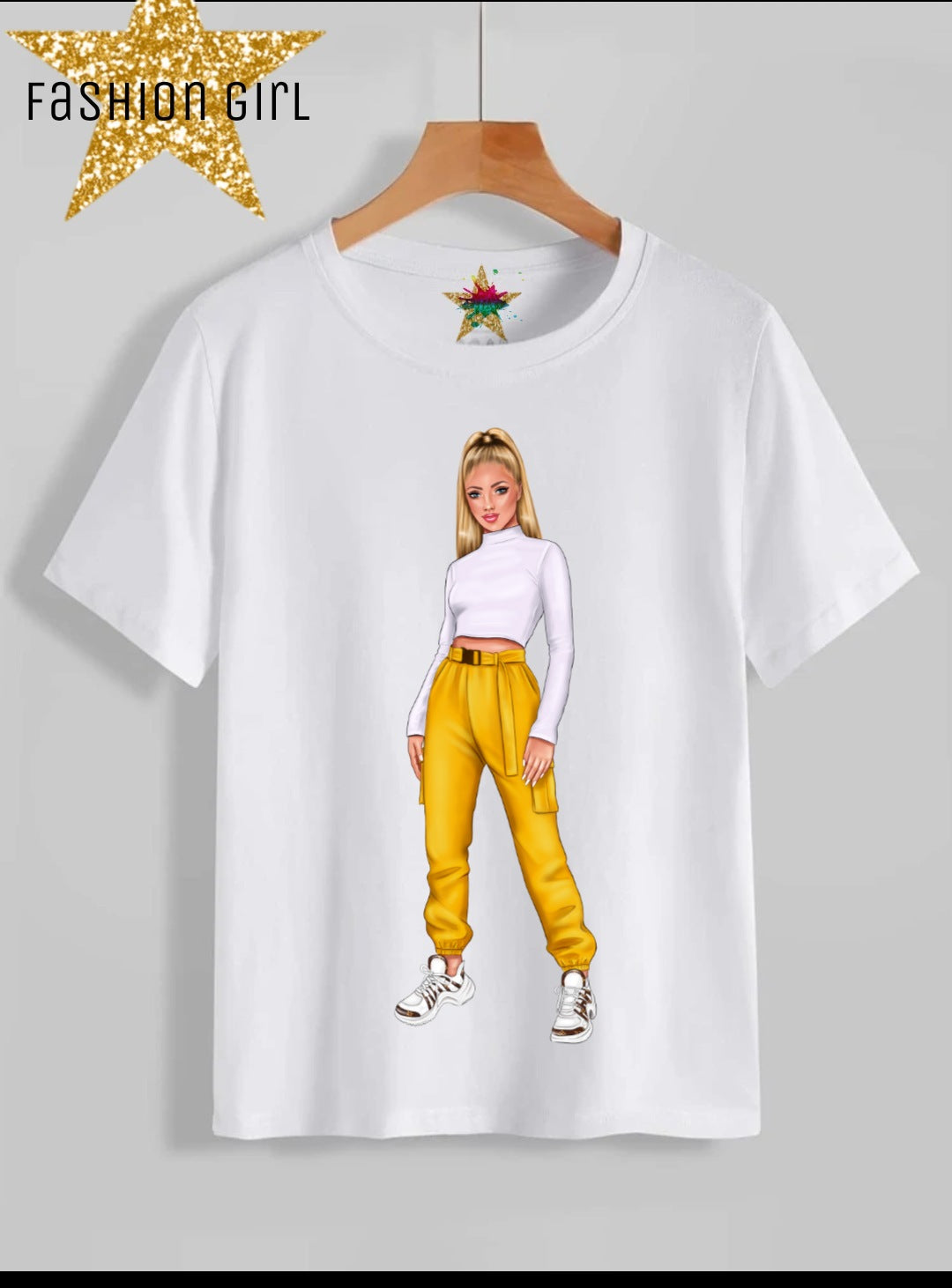 Fashion Girl Sublimation/DTF T-Shirt Images Bundle