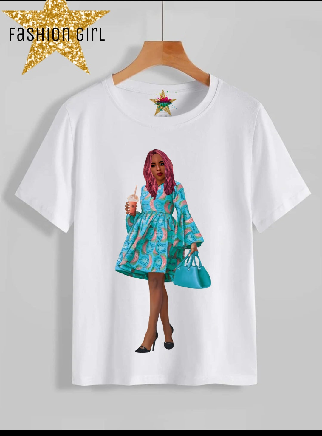 Fashion Girl Sublimation/DTF T-Shirt Images Bundle