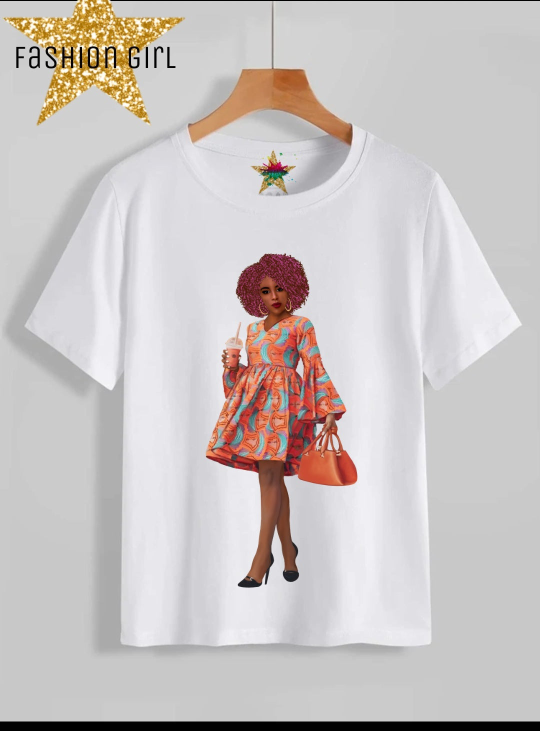 Fashion Girl Sublimation/DTF T-Shirt Images Bundle