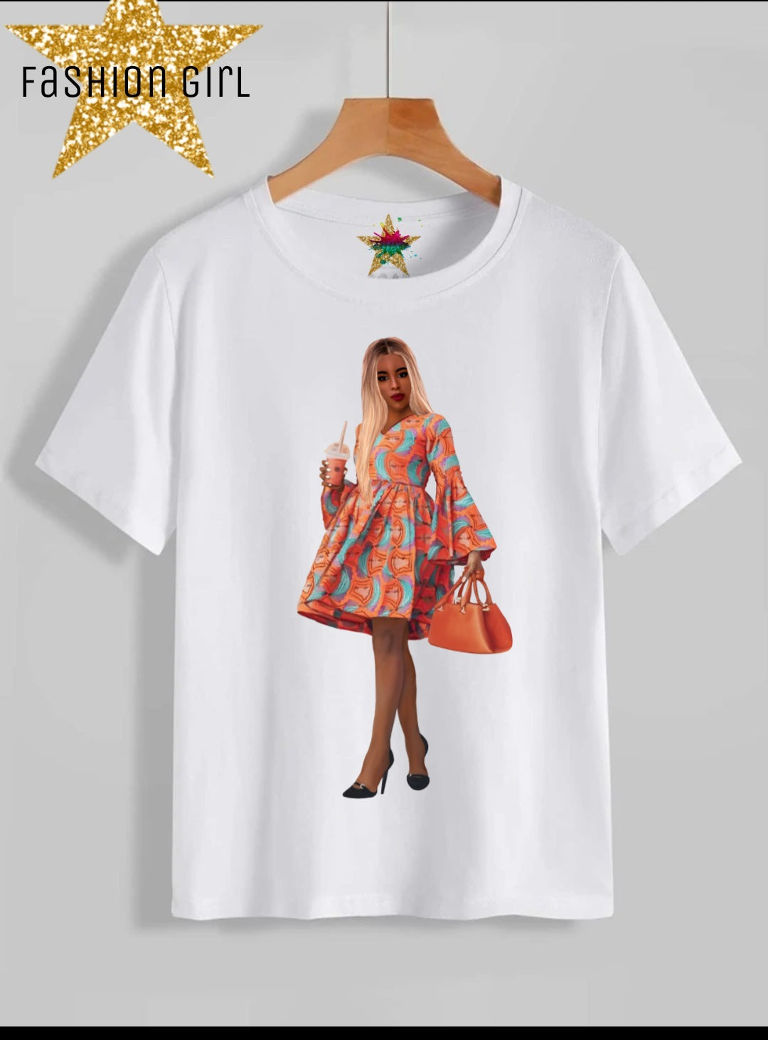 Fashion Girl Sublimation/DTF T-Shirt Images Bundle