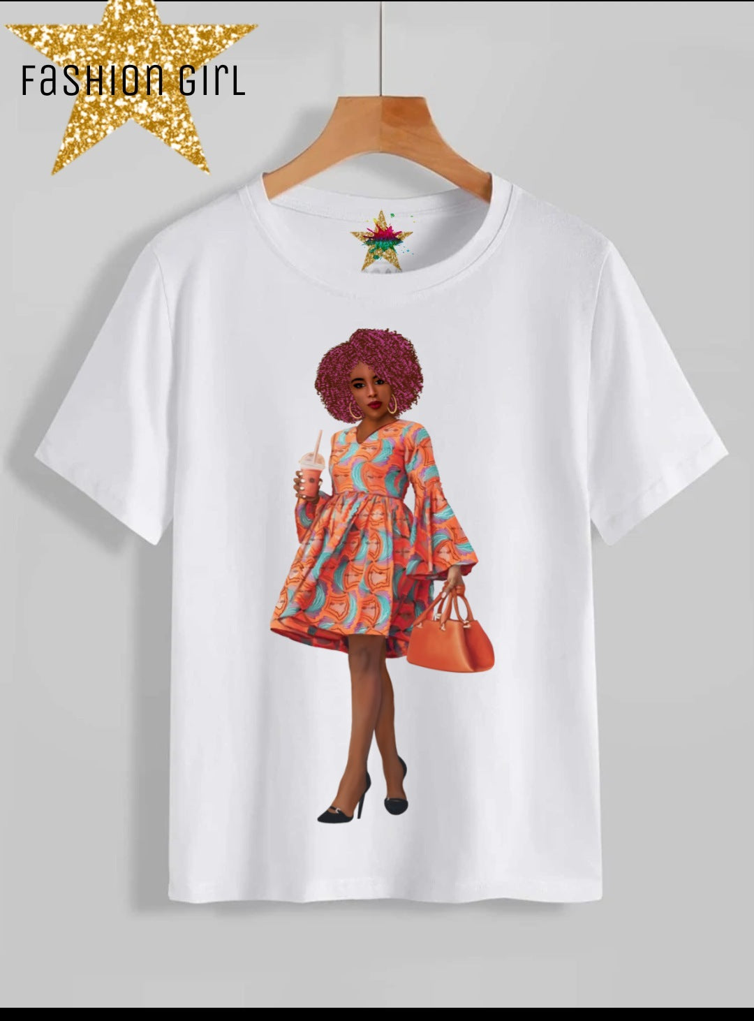 Fashion Girl Sublimation/DTF T-Shirt Images Bundle