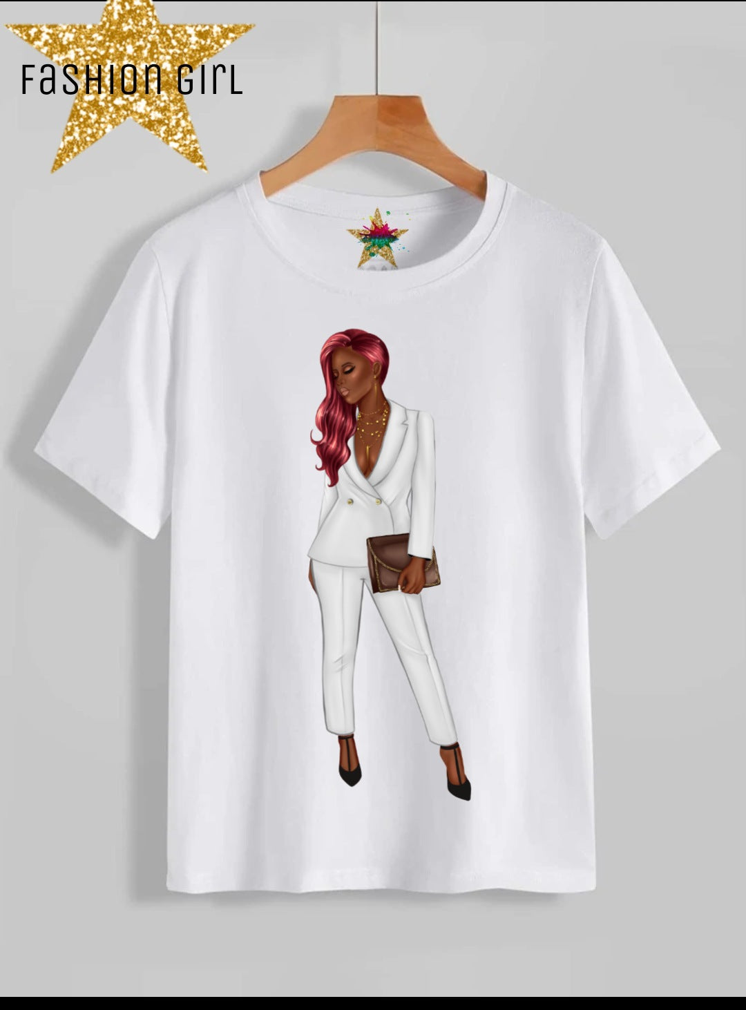 Fashion Girl Sublimation/DTF T-Shirt Images Bundle