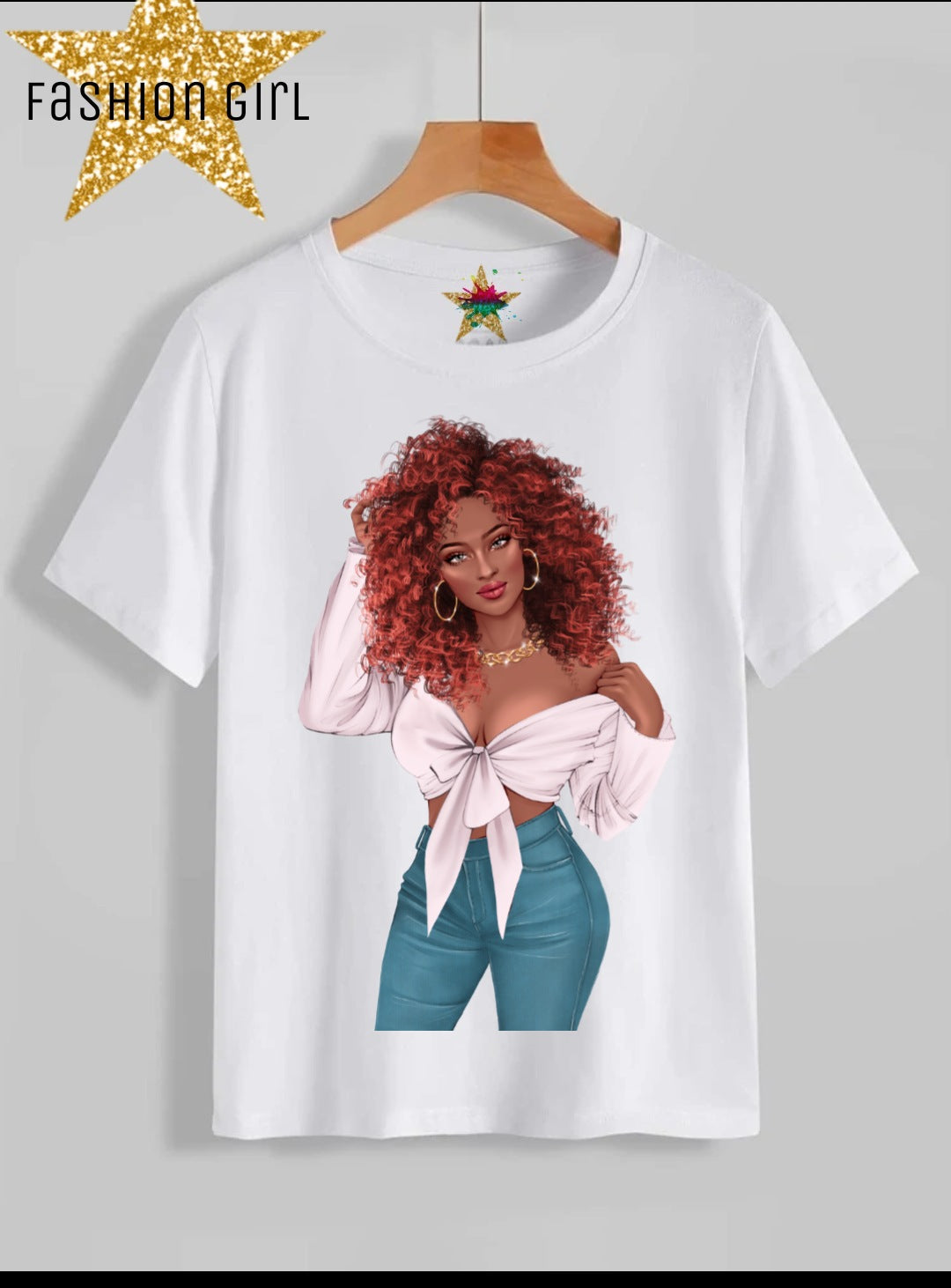 Fashion Girl Sublimation/DTF T-Shirt Images Bundle