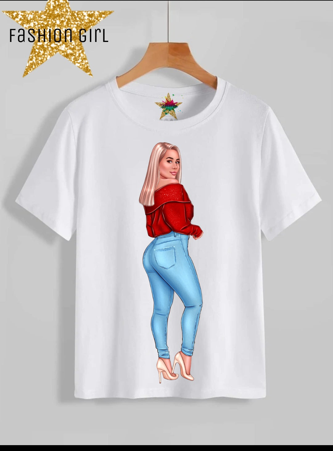 Fashion Girl Sublimation/DTF T-Shirt Images Bundle