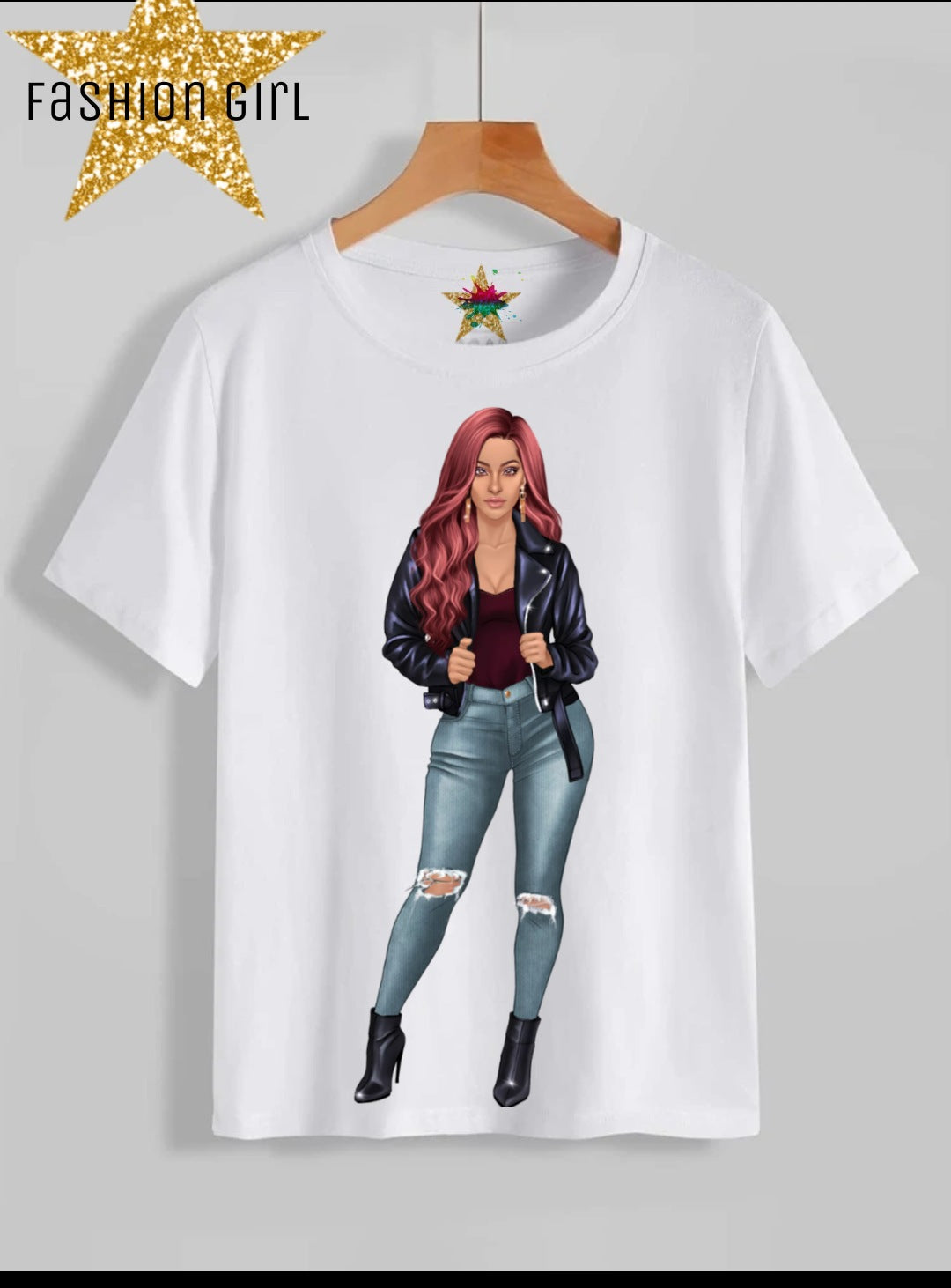 Fashion Girl Sublimation/DTF T-Shirt Images Bundle