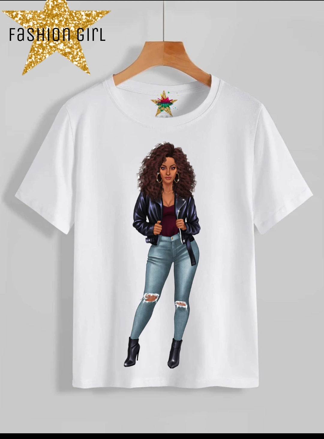 Fashion Girl Sublimation/DTF T-Shirt Images Bundle